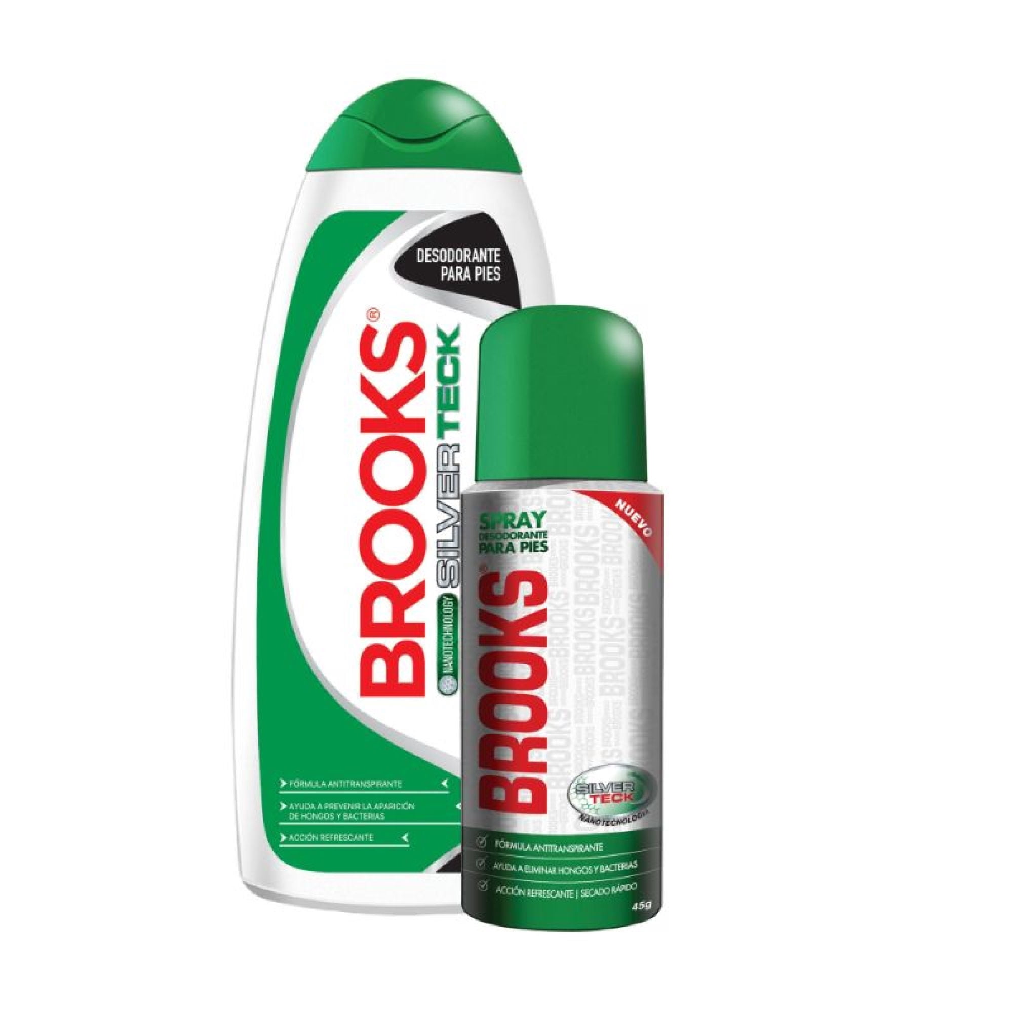 Pack De Talco 220g+ Spray 45g 1 Un Brooks