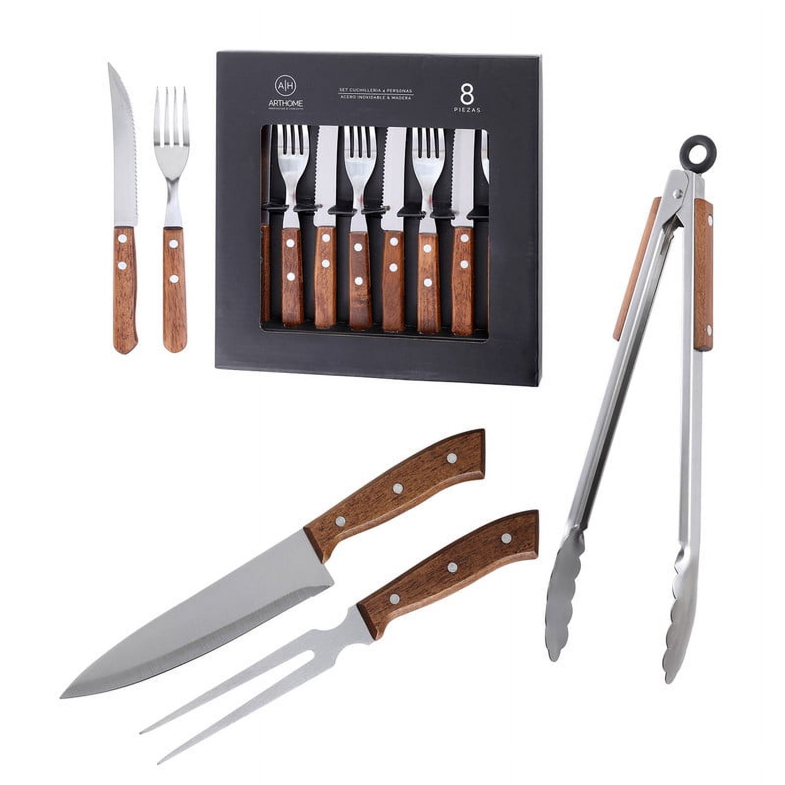 Set Parrilla 11 Piezas Acero Inoxidable Arthome Par29