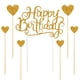thumbnail image 1 of Set De Toppers Para Pastel De Cumpleaños Con Brillo Dorado, 1 of 5