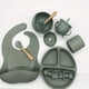 thumbnail image 1 of Baby Feeding Tableware Set, Baby Silicone Bib, Baby Food Bowl, Children Learning Drink Cup,, 1 of 5