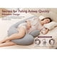 thumbnail image 3 of Almohada Embarazo Momcozy F Shape 135cm Gris Ajustable, 3 of 3