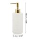 thumbnail image 4 of Dispensador de Jabón Clásico Cilíndrico de 1 Pieza para Hoteles 350ml Tono Blanco Dorado de Unique Bargains, 4 of 6