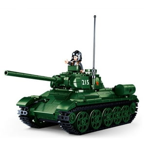 Sluban - Tanque Ruso T-35/85 Green, Compatible Lego