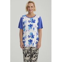 Fashionspark - Polera Mujer Cruce Cuello Azulino