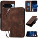 thumbnail image 1 of Funda Flip Premium Fibra de Carbono para Google Pixel 9 Pro con Soporte y Cierre Marrón, 1 of 6