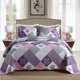 thumbnail image 1 of Juego de ropa de cama HoneiLife tamaño individual 173x218 cm edredón de microfibra morado, 1 of 9