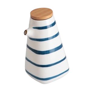 Magideal - Dispensador De Aceite Y Vinagre De Estilo Japonés, Botella De Aceite, Vinagrera, 220Ml, Vajilla, Olla Para , Pequeño Condimento, Pimienta, Especi Rayas Horizontales