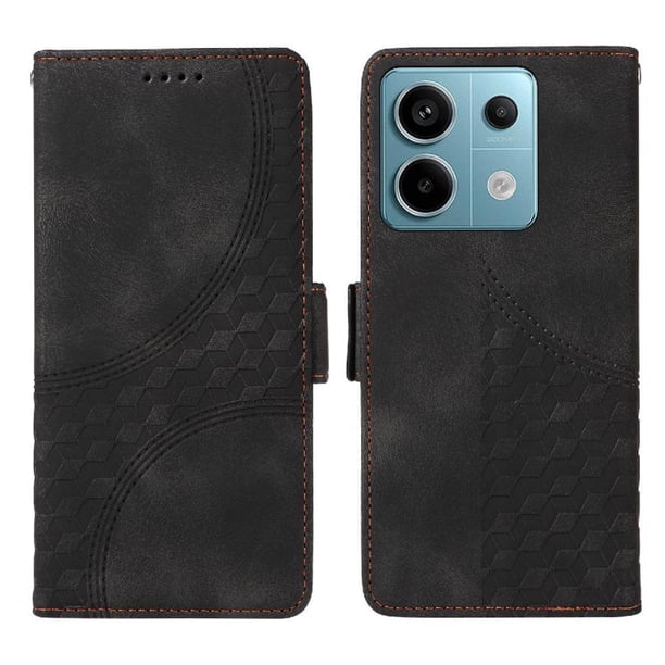 Carcasa FOXDOCK Xiaomi Redmi Note 13 Pro 5G de cuero PU, diseño acolchado clásico, protección contra caídas y rayones