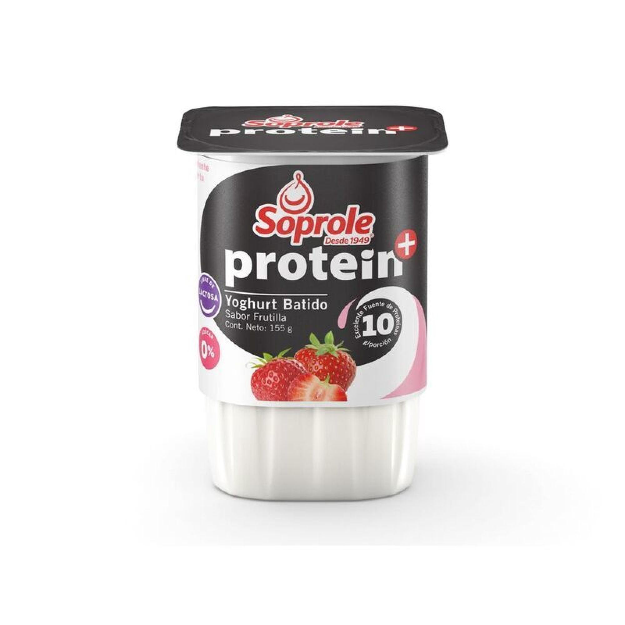 Yoghurt Protein+ Sabor Frutilla 155 g Soprole
