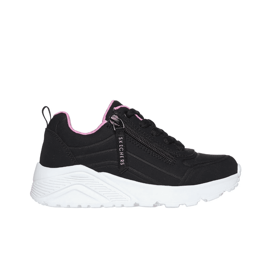 Zapatillas Urbanas Skechers Uno Easy Zip Infantil | 310387l-bkrg - Talla 27
