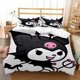 thumbnail image 1 of Cartoon Kuro Devil Rabbit Bedding Set Boys Girls Duvet Cover Pillowcase Bed Kids Adult Home Textileextile, 1 of 5