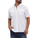 thumbnail image 4 of INSPIRE CHIC Camisa de Lino para Hombre de Manga Corta con Bolsillos en el Pecho y Botones, Talla 2XL, Blanca, 4 of 6