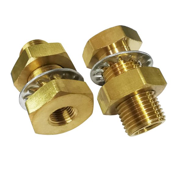 Acoplamiento de mamparo para tanque Legines 1/4 NPT hembra de latón