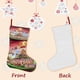 thumbnail image 3 of Película Earthbound Tema: Calcetines de Navidad, fino lino blanco para colgar en escaleras y chimenea, decoración navideña para el hogar, regalo de Navidad. 45cm × 32cm, 3 of 5