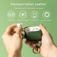 thumbnail image 2 of Funda de cuero italiano verde para AirPods Pro 2 (2022) alto, 2 of 8