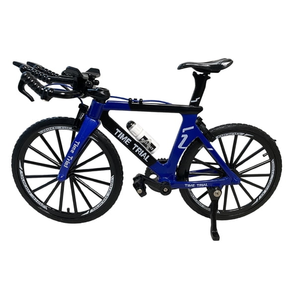 Bicicleta ruta escala 1:8 azul, coleccionable