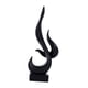 thumbnail image 3 of Escultura Abstracta Moderna, Estatua De Llama Para Mueble De TV, Estante, Color Negro, 3 of 5