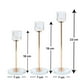 thumbnail image 2 of Pack 3 Porta Vela Candelabro Set 3 Candelabros Vidrio, 2 of 2