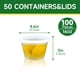 thumbnail image 2 of Deli Containers Dealusy, 50 unidades, 500 ml, con tapas de plástico sin BPA, 2 of 7