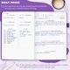 thumbnail image 4 of Clever Fox Libro en blanco 17x21 cm Planificador morado, 4 of 6