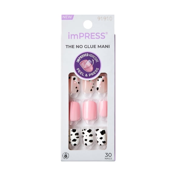 Press-On Nails Impress 'One Chance' para niños, color rosa claro