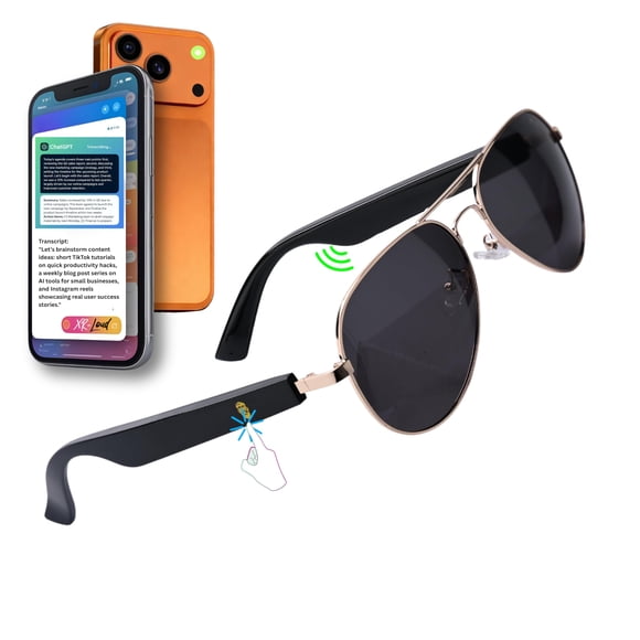 Gafas inteligentes XR Loud Black Dominator Bluetooth AI 5.3