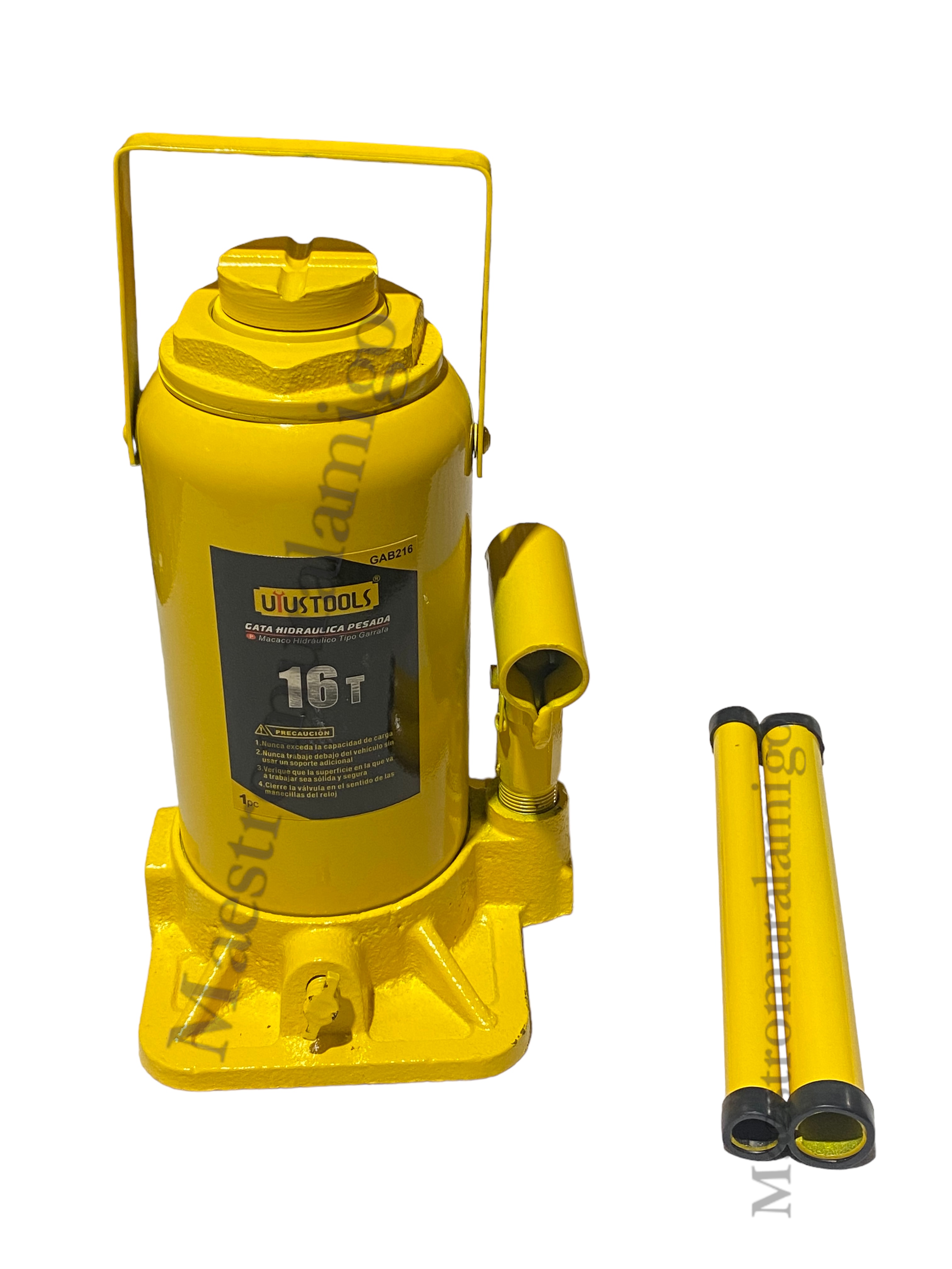 Uyustools - Gata Hidráulica Tipo Botella De 16 Toneladas Professional
