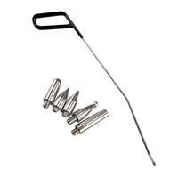 Ioensy - Kit De Varillas De Reparación De Abolladuras De 6 Piezas, Extractor Sin Pintura Para Abolladuras De Puerta De Carrocería De Coche, Mano Derecha