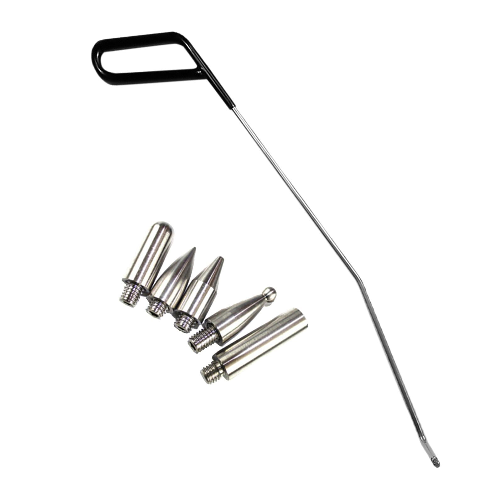 Ioensy - Kit De Varillas De Reparación De Abolladuras De 6 Piezas, Extractor Sin Pintura Para Abolladuras De Puerta De Carrocería De Coche, Mano Derecha