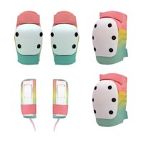 Magideal - Coderas, Muñequeras, Rodilleras, Portátiles, Multifunción, A Prueba De Golpes, Práctico Juego De Equipo De Protección 3 En 1 Para Scooter Y Ciclismo Gradiente S