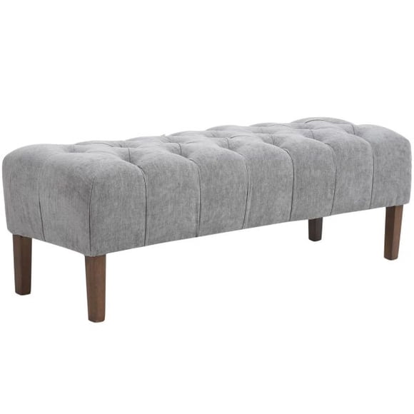 Banqueta Santi capitone Gris Claro