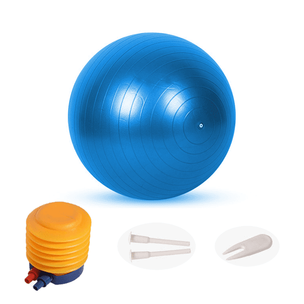 Pelota de yoga extra gruesa para ejercicios, equilibrio, estabilidad y embarazo. Incluye bomba rápida.