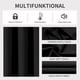 thumbnail image 3 of Juego de cortinas opacas Joydeco, 214 cm de longitud, 2 paneles, color negro, 3 of 7