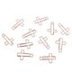 thumbnail image 2 of Clips de papel de oficina de metal en forma de cruz de 10 piezas Abrazaderas de boletos Marcadores, 2 of 5