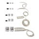 thumbnail image 4 of 1 Kit Braided Hose Sleeve Flexible Instalación Sencilla Material Aluminio Universal Reemplazo Adecuado para Vehículos Automóviles Garajes Uso Personal Plata, 4 of 5