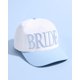 thumbnail image 4 of Trucker Hat xo, Fetti White + Blue Bride, accesorio de despedida de soltera, 4 of 7