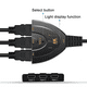 thumbnail image 4 of Conmutador HDMI de 3 puertos 4K, divisor 3x1 con cable flexible, compatible con Full HD 4K 1080P, 4 of 8