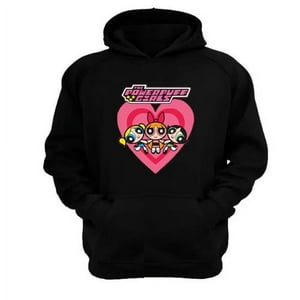 Genérico - Polerón Canguro Niñas Superpoderes Negro Talla Xl Unisex