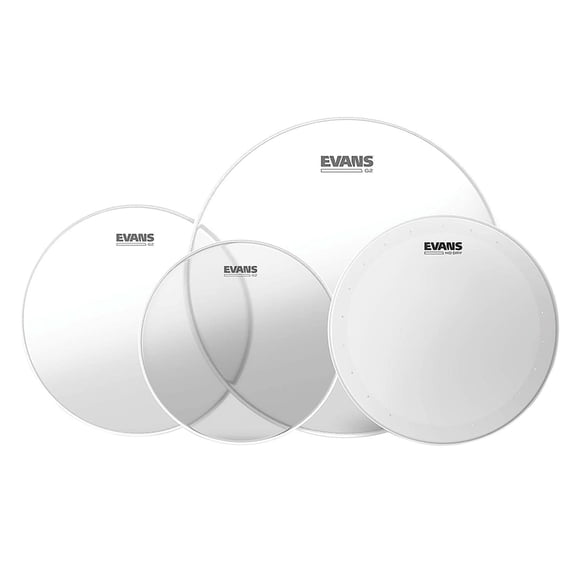 Evans G2 CLEAR STD EPP-G2HDD-S Pack parches de bateria 12″ 13″ 16″ + 14″