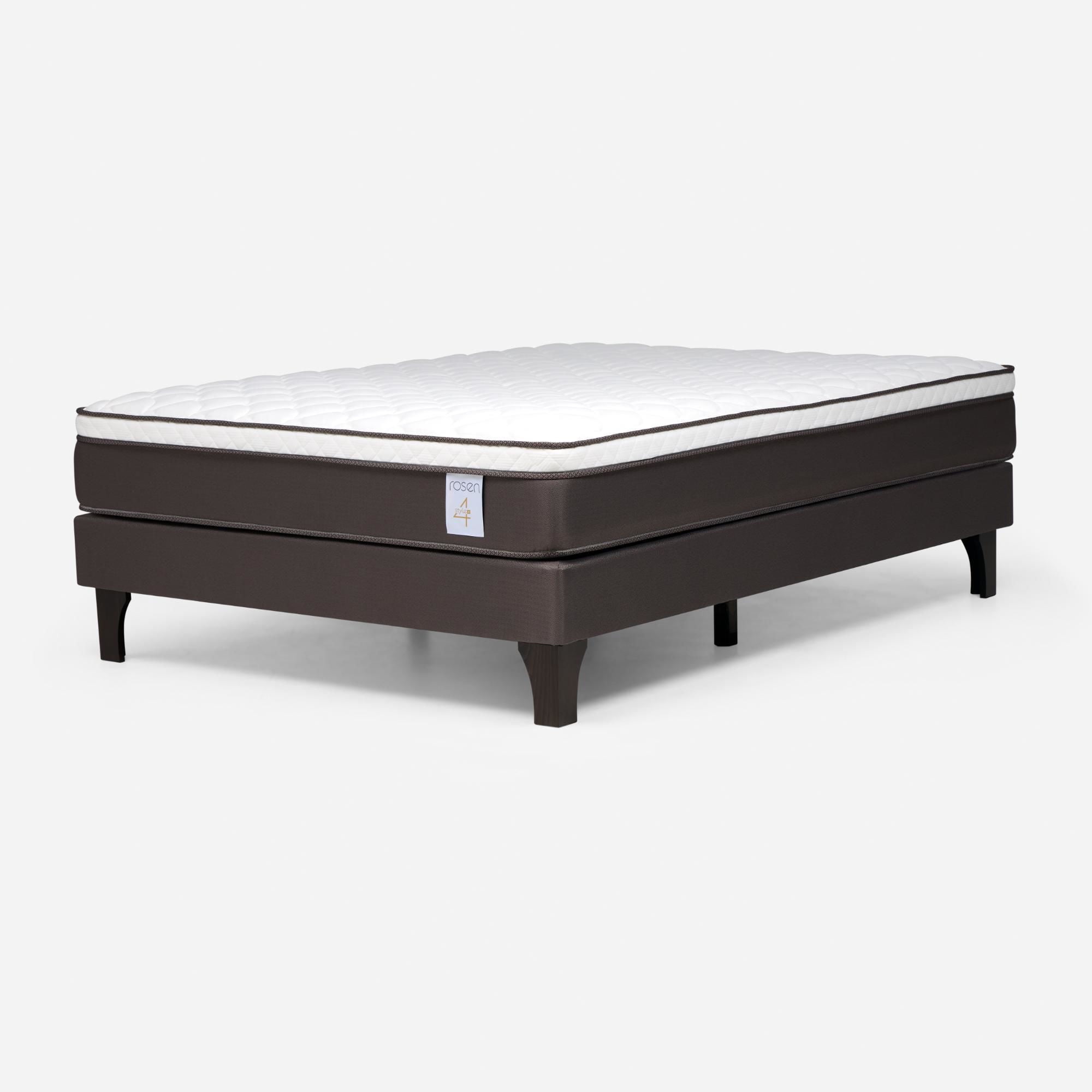 Rosen - Cama Europea New Style 4 Plus Full Base Normal