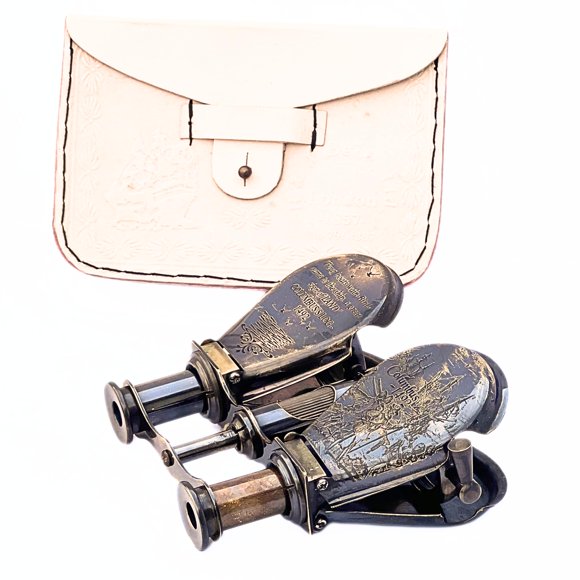 Binoculares R & J Beck Vintage Antique Spy Glass 1857 de latón