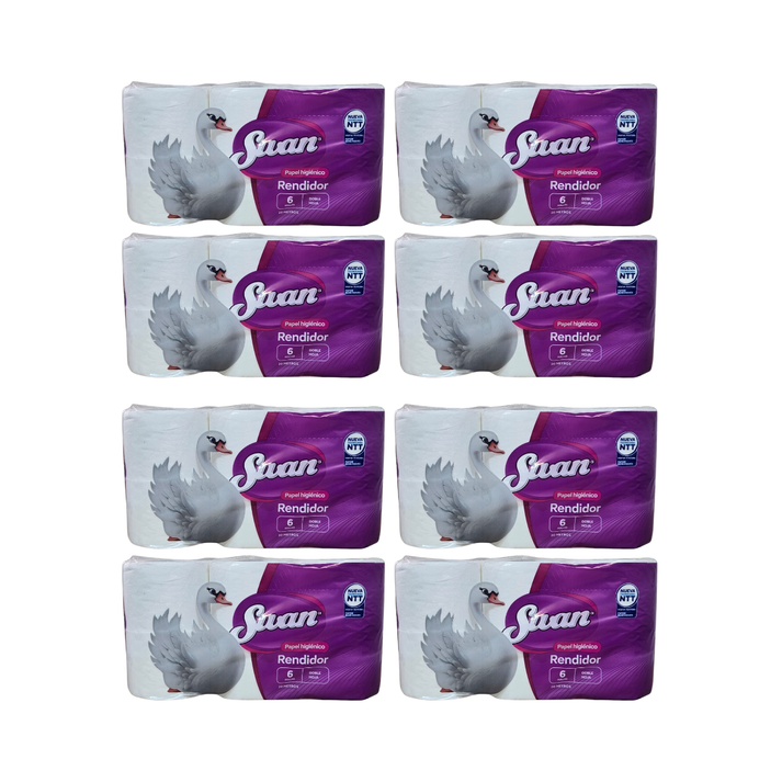 Pack 48 Rollos Papel Higiénico Swan Doble Hoja 20Mts