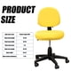 thumbnail image 4 of 2 fundas universales para respaldo de silla de oficina y computadora, elásticas y protectoras, para silla de dibujo giratoria, color amarillo, 4 of 5