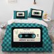 thumbnail image 1 of v2079 Bed Sheets Retro Nostalgia Music Tape Record Comforter Bedding Set,Duvet Cover Bed Set Quilt Cover Pillowcase,King Queen Size Bedding Set 3-Piece Bedding Set (1 Duvet Cover + 2 Pillow Shams) Bed, 1 of 5