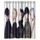 thumbnail image 1 of Cortina de ducha Bigbang con ganchos (60 x 72 pulgadas), 1 of 3