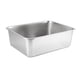 thumbnail image 2 of Caja De Arena Para Gatos Bandeja De Arena Para Mascotas Con Parte Superior Abierta Grande De Acero Inoxidable Lavabo De Arena Para Gatos 50 Cm X 35 Cm X 10 Cm, 2 of 5