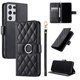 thumbnail image 1 of Funda Acolchada con Anilla y Correa para Samsung Galaxy S21 Ultra Slots para Tarjetas Negro, 1 of 5