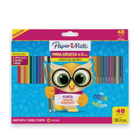 Papermate - Lápices Paper Mate 36 Colores 4.0Mm 24U + 12 Doble Punta