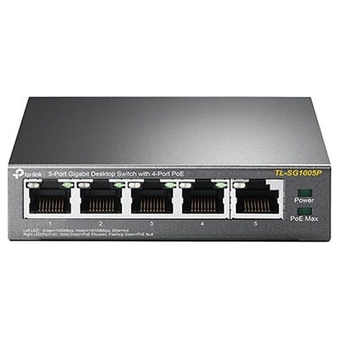 Tp-Link - Switch 5 Puertos 4 Poe Tl-Sg1005P