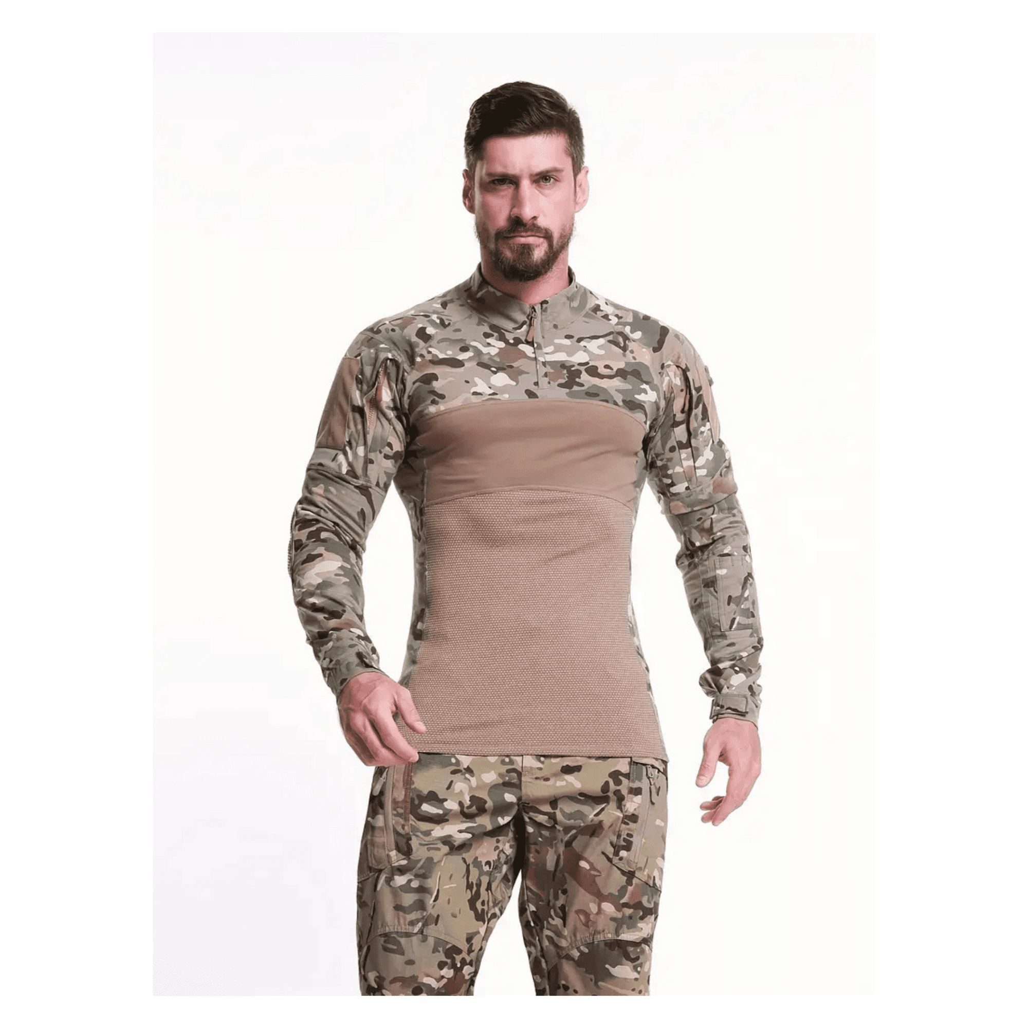 Esdy - Polera Táctica Slim Fit Talla Xl